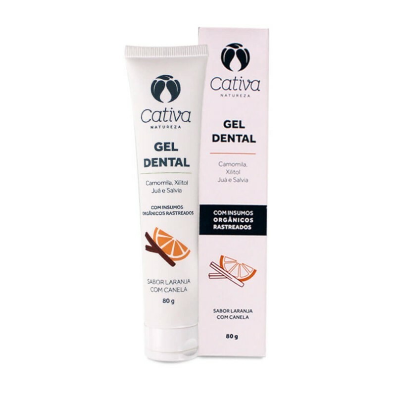 GEL DENTAL LARANJA COM CANELA 80G